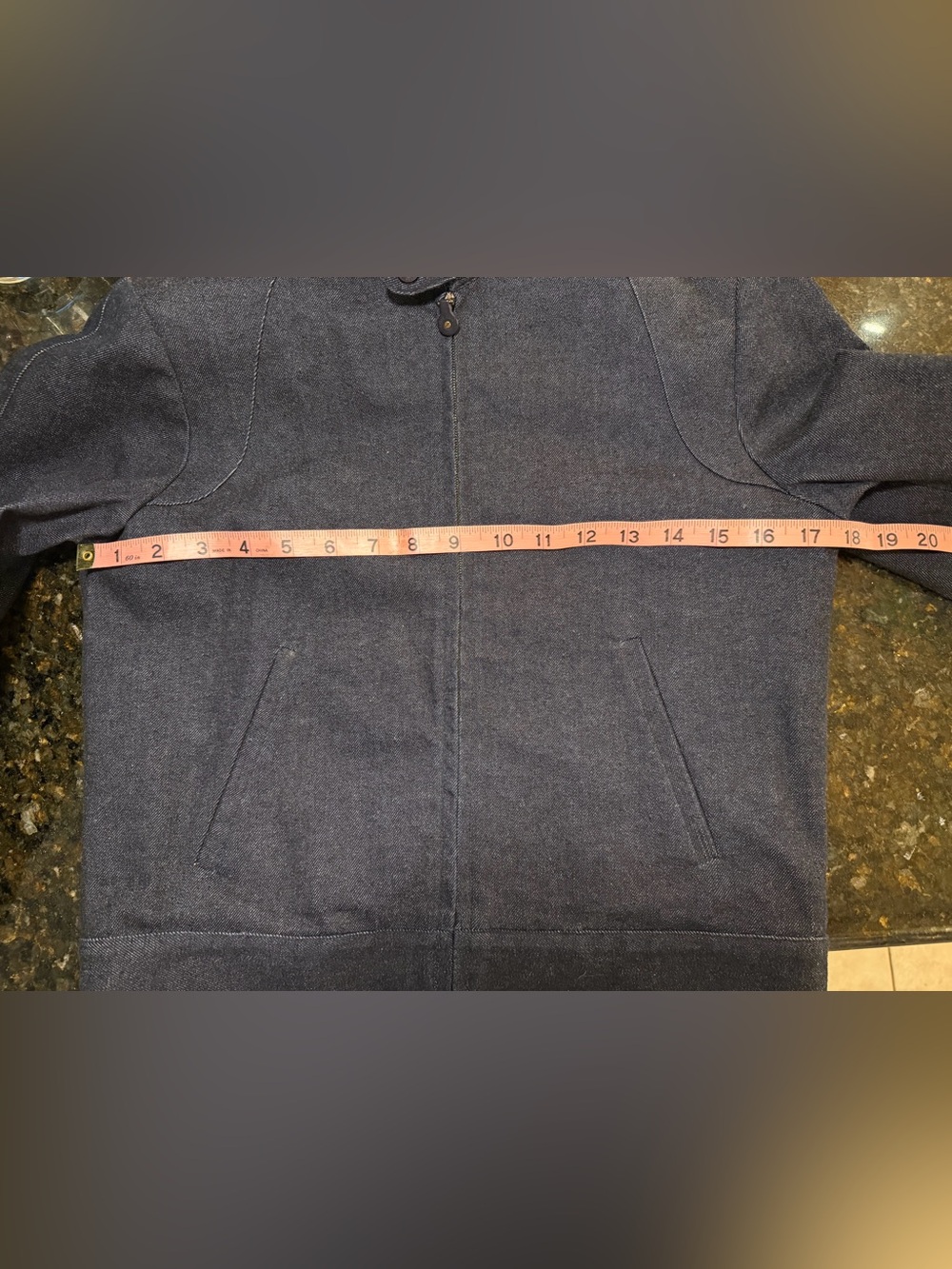 Ralph Lauren Black Label Women's Moto-Style Dark Wash Denim Jacket Size 6 - Picture 6 of 7